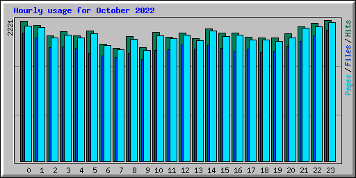 Hourly usage for October 2022