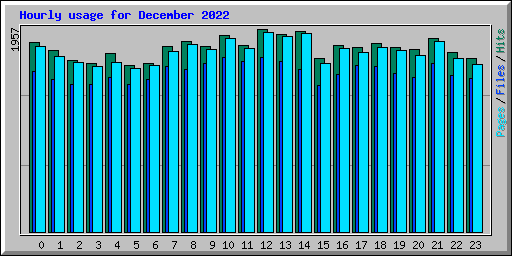 Hourly usage for December 2022