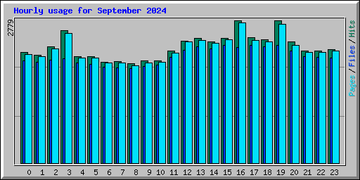 Hourly usage for September 2024